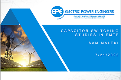 Capacitor energization, power system conversion, and load flow studies in EMTP